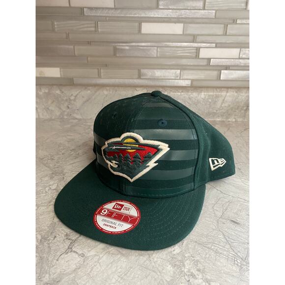 Minnesota Wild NHL Hockey New Era 9Fifty Snapback Hat w/ Flag Logo - Picture 1 of 8